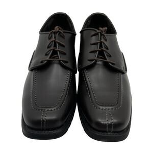 Jean Yves Stanford Brown Upper Square Toe Derby Mens 10.5M Dress Shoes*